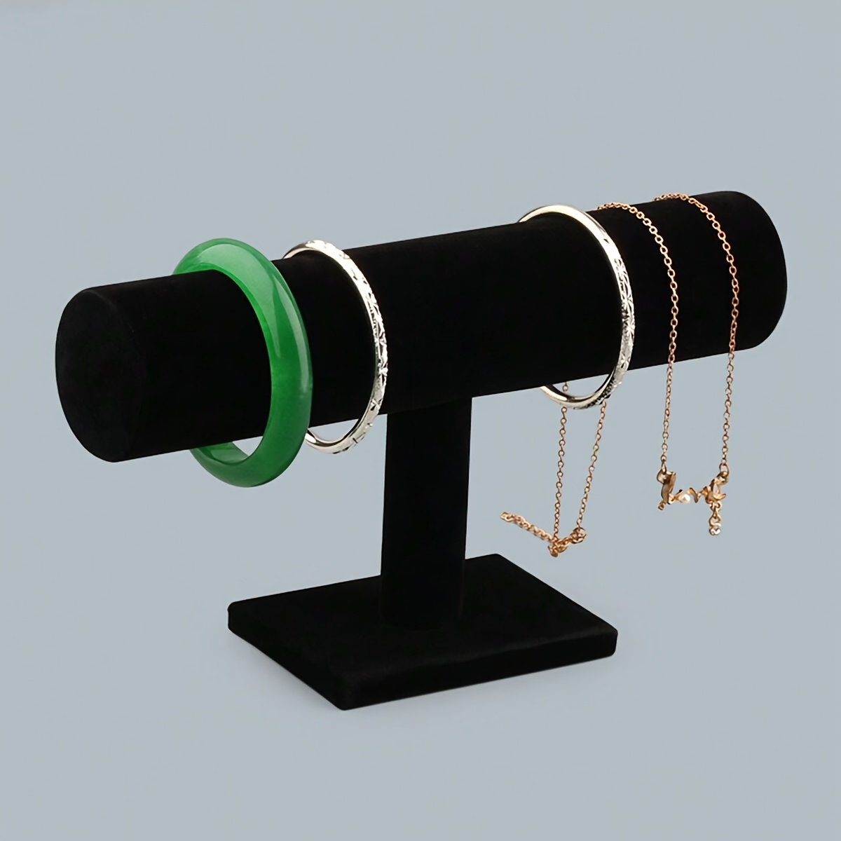 Black Velvet Single-Layer Display Rack for Bracelets, Gift for Her